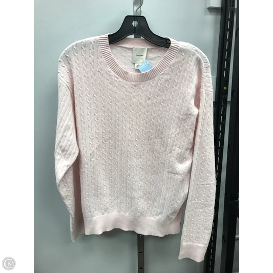 Sweater By Calvin Klein In Pink, Size: M