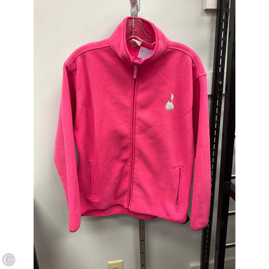 Jacket Fleece By Clothes Mentor In Pink, Size: L