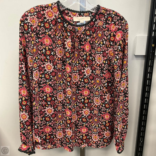 Top Long Sleeve By Loft In Multi-colored, Size: Xs