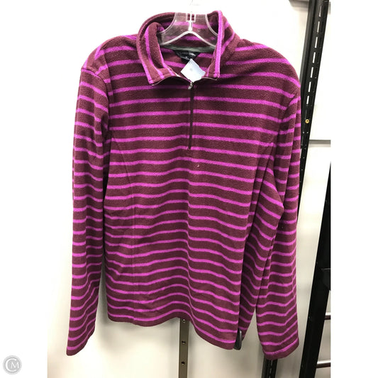 Top Long Sleeve By Lands End In Striped Pattern, Size: Xl