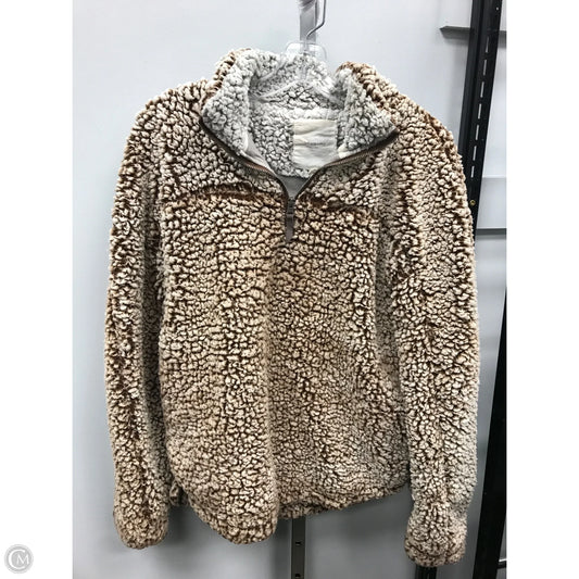 Top Long Sleeve By Thread And Supply In Brown, Size: L