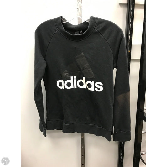 Sweatshirt Crewneck By Adidas In Black, Size: S