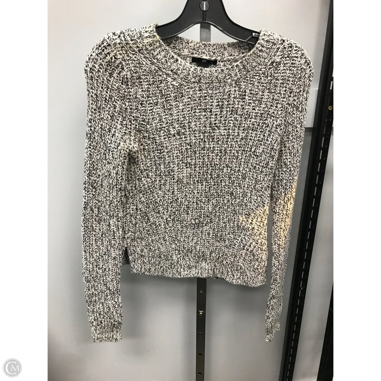 Sweater By H&m In Black & White, Size: Xs