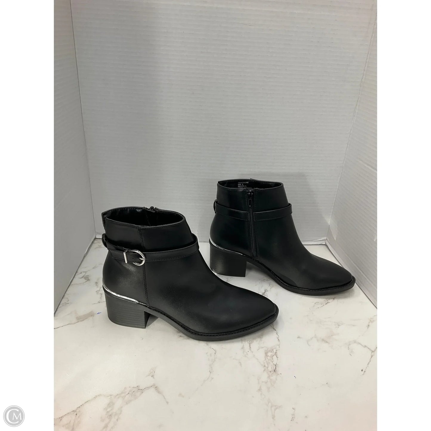 Boots Ankle Heels By Cmc In Black, Size: 8