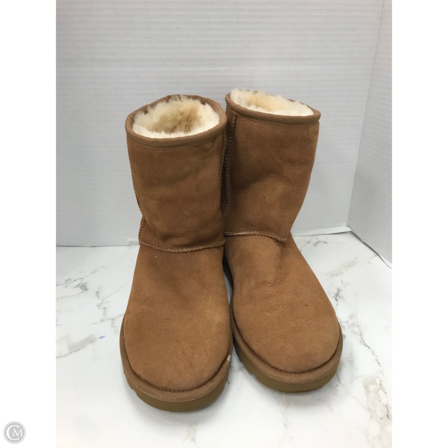 Boots Designer By Ugg In Tan, Size: 7