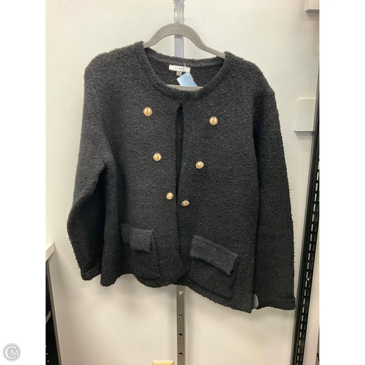 Sweater Cardigan By Sioni In Black, Size: Xl