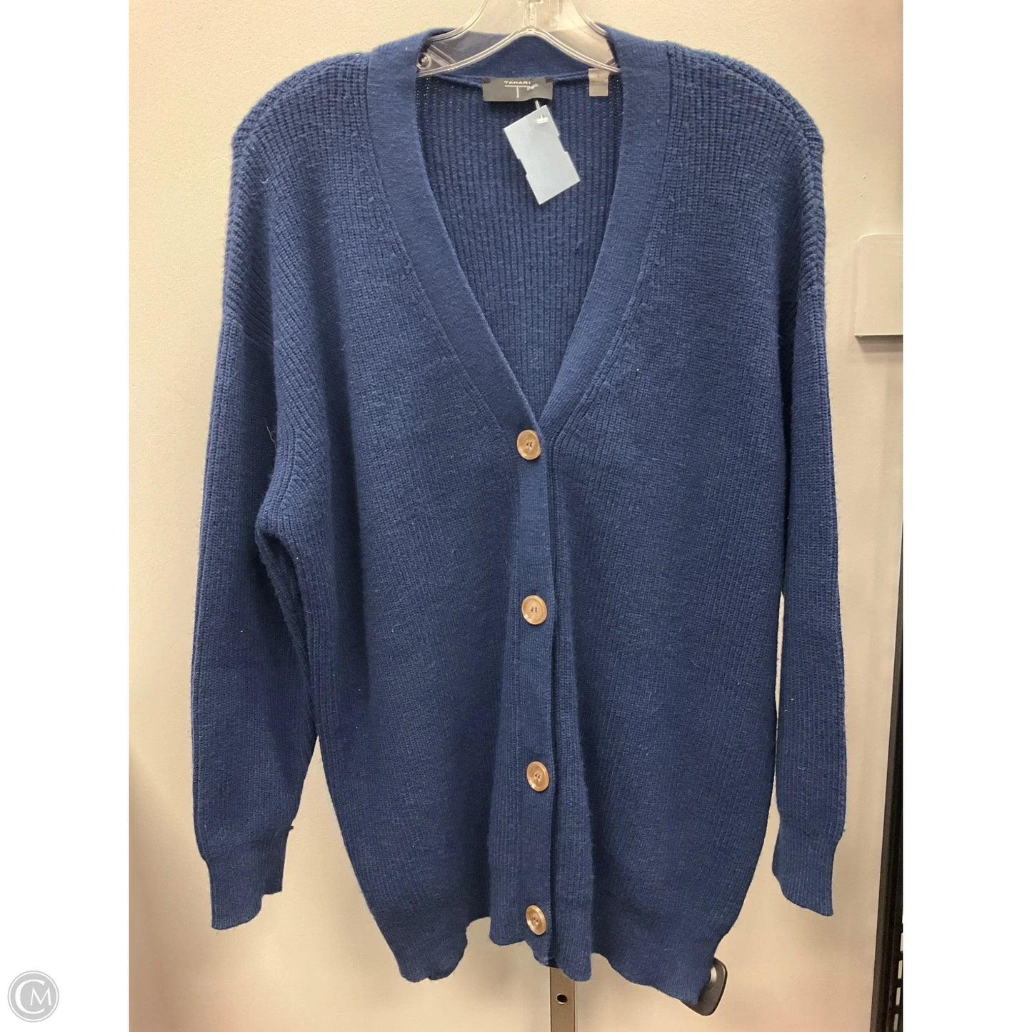 Sweater Cardigan By T Tahari In Navy, Size: S