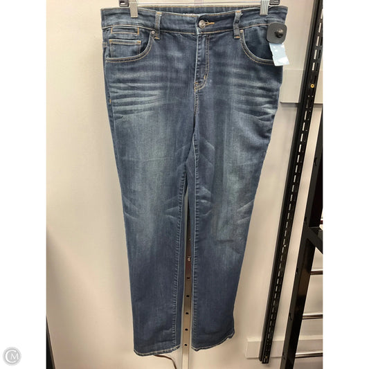 Jeans Straight By Chicos In Blue Denim, Size: 6