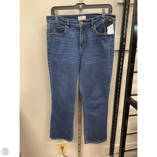 Jeans Cropped By Loft In Blue Denim, Size: 10
