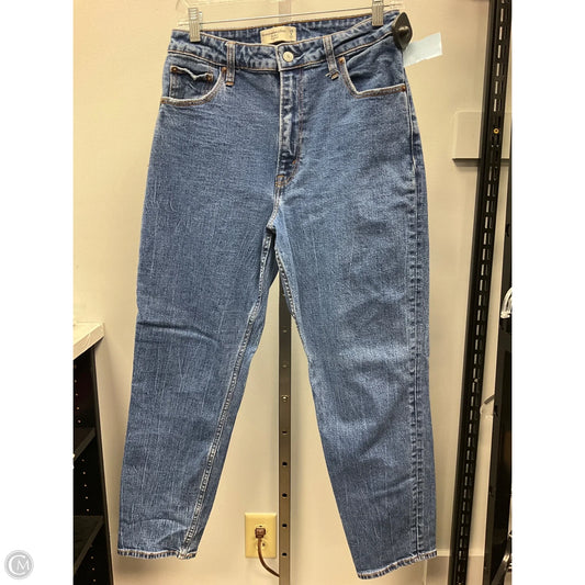Jeans Straight By Abercrombie And Fitch In Blue Denim, Size: 8