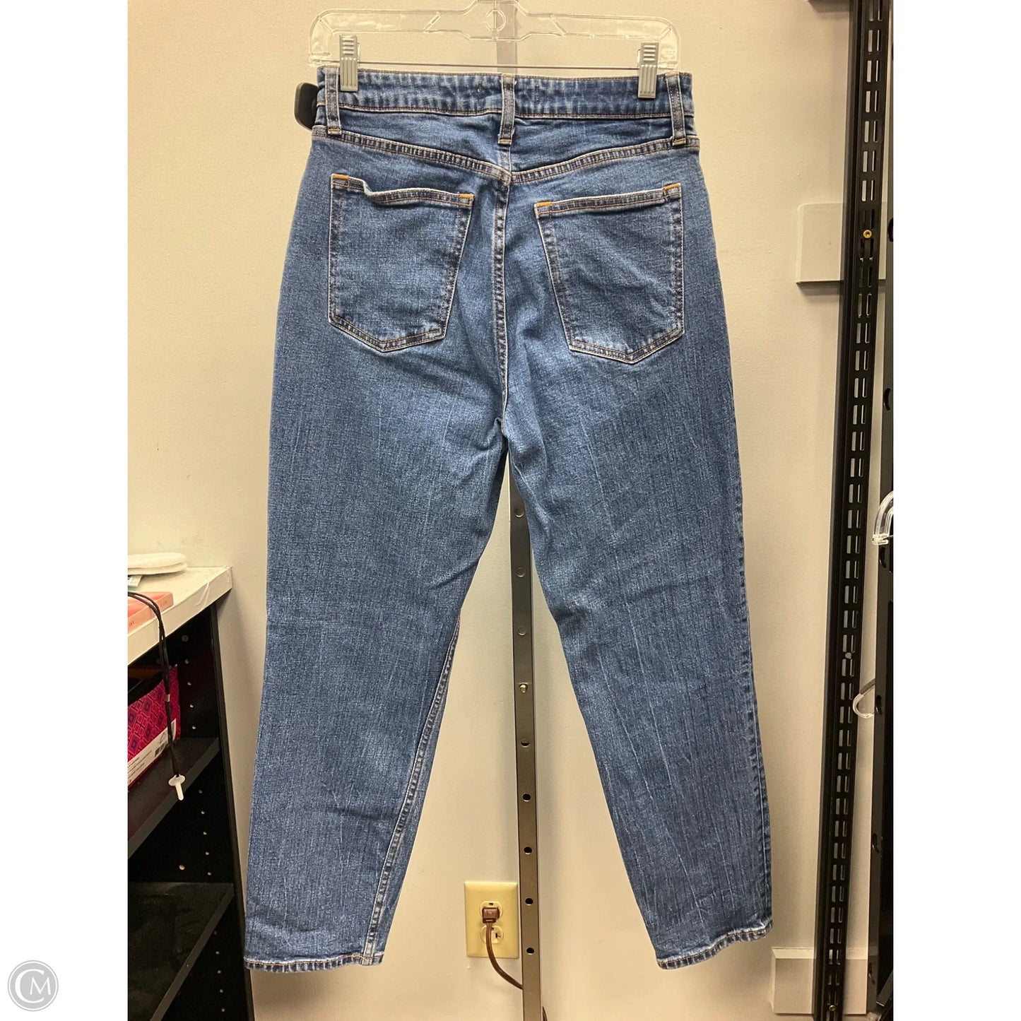 Jeans Straight By Abercrombie And Fitch In Blue Denim, Size: 8