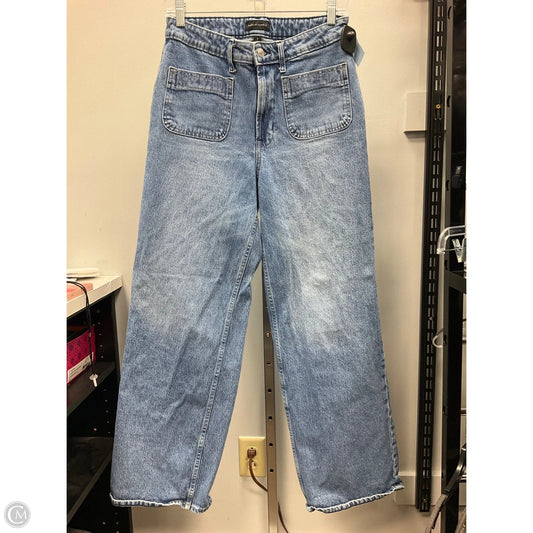 Jeans Wide Leg By Free Assembly In Blue Denim, Size: 8