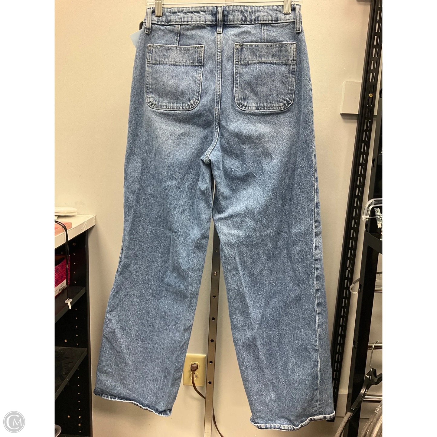 Jeans Wide Leg By Free Assembly In Blue Denim, Size: 8