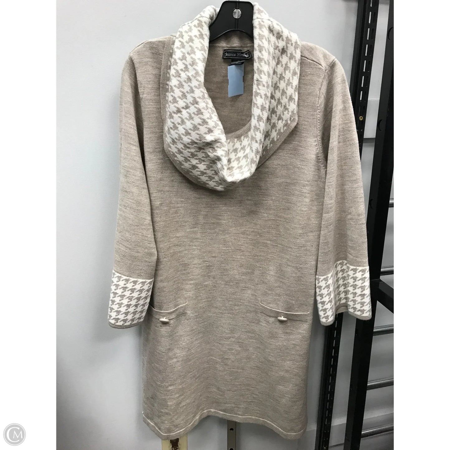 Dress Sweater By Jessica Howard In Beige, Size: Xl