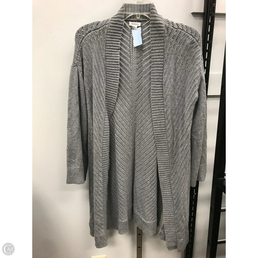 Sweater Cardigan By Westport In Grey, Size: L