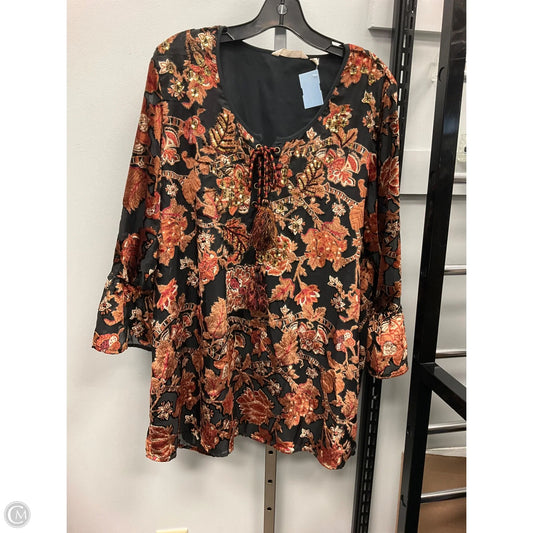 Top 2pc 3/4 Sleeve By Soft Surroundings In Copper, Size: Xl