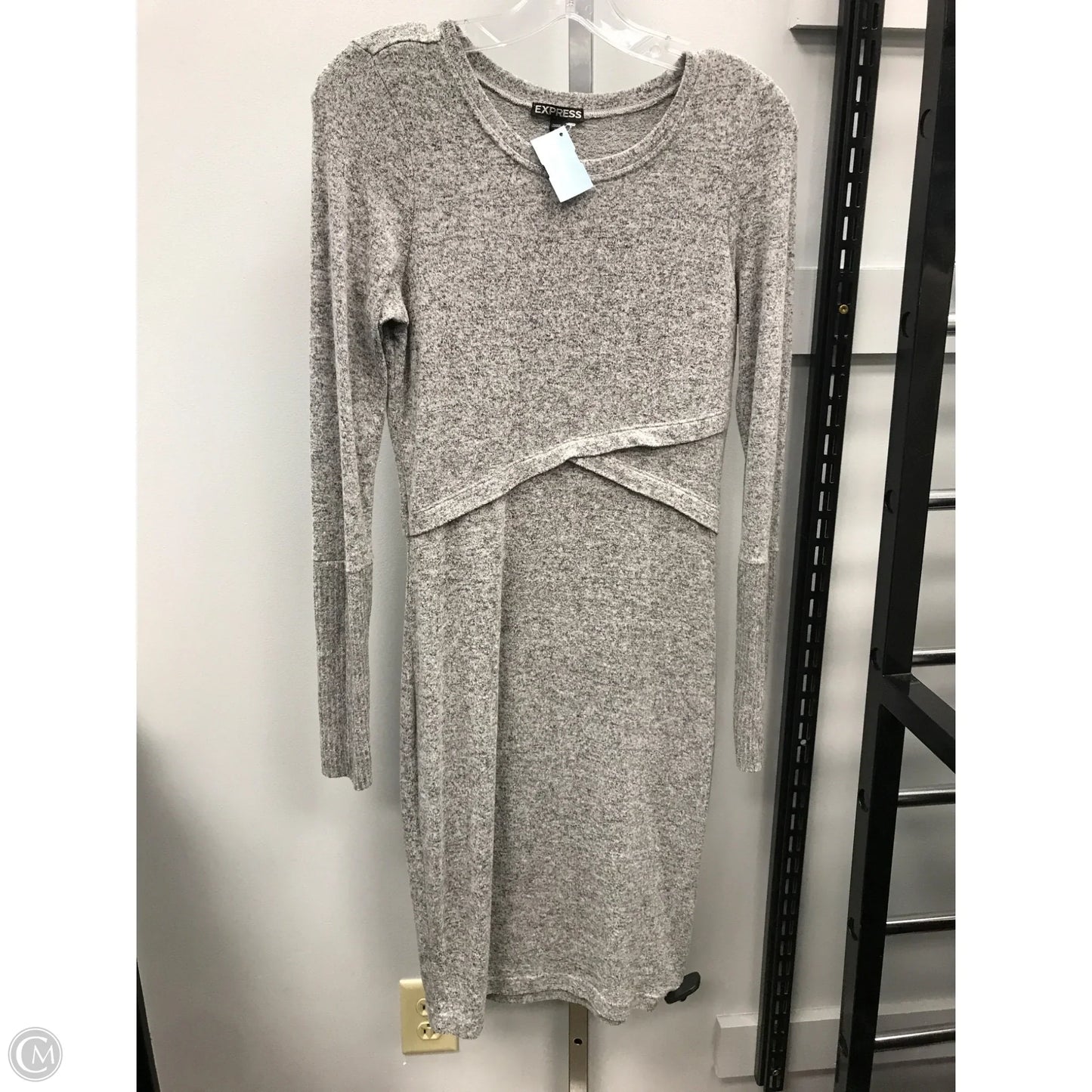 Dress Sweater By Express In Grey, Size: S