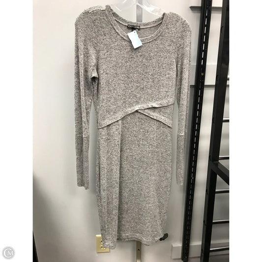 Dress Sweater By Express In Grey, Size: S