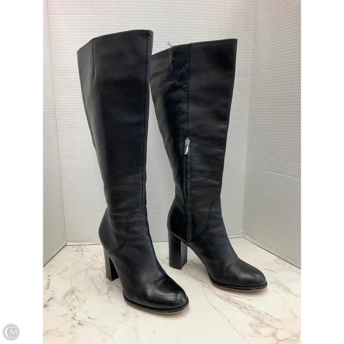 Boots Leather By Sam Edelman In Black, Size: 7