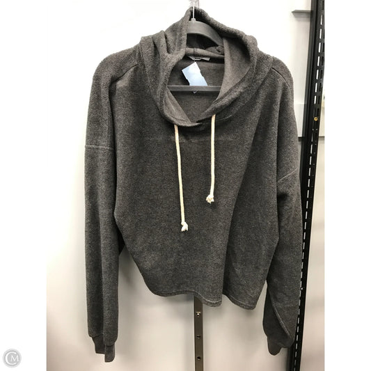 Sweatshirt Hoodie By Double Zero In Grey, Size: L