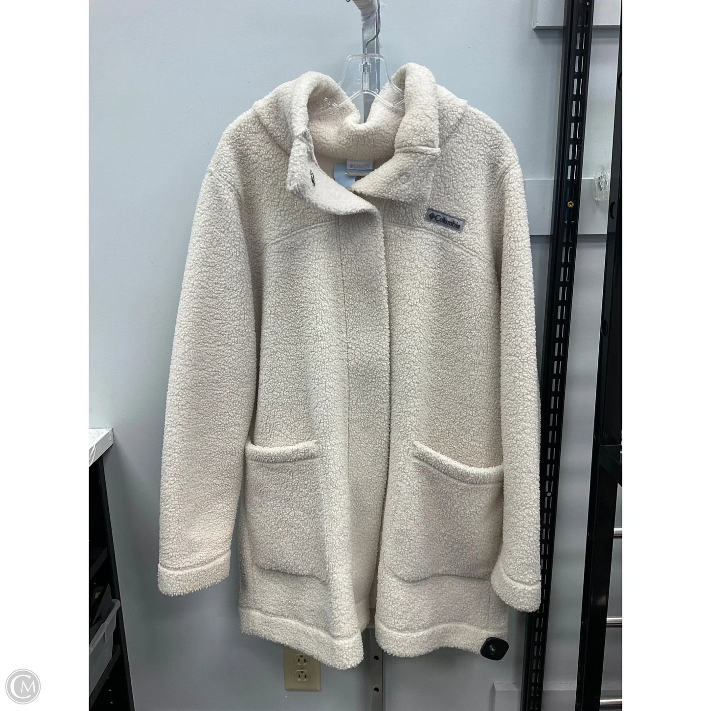 Coat Faux Fur & Sherpa By Columbia In Cream, Size: Xxl