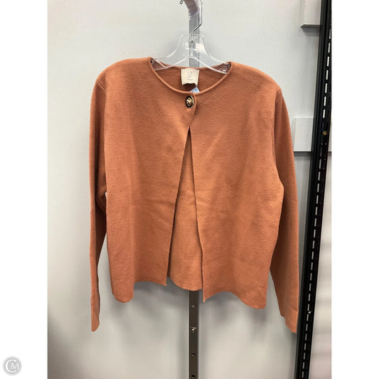 Sweater Cardigan By Sioni In Copper, Size: L