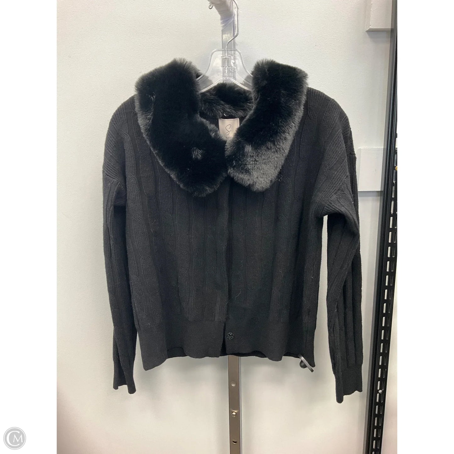 Sweater Cardigan By Sioni In Black, Size: M