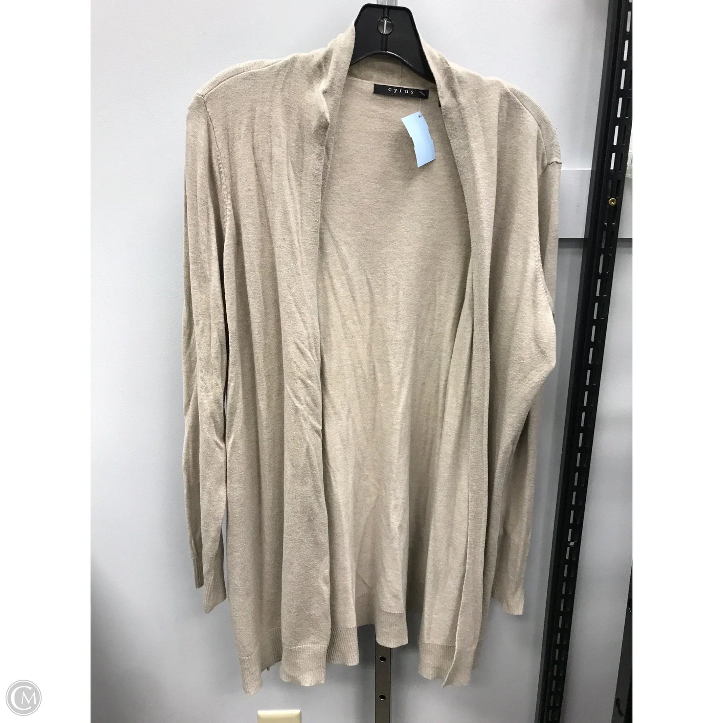 Sweater Cardigan By Cyrus In Beige, Size: Xl