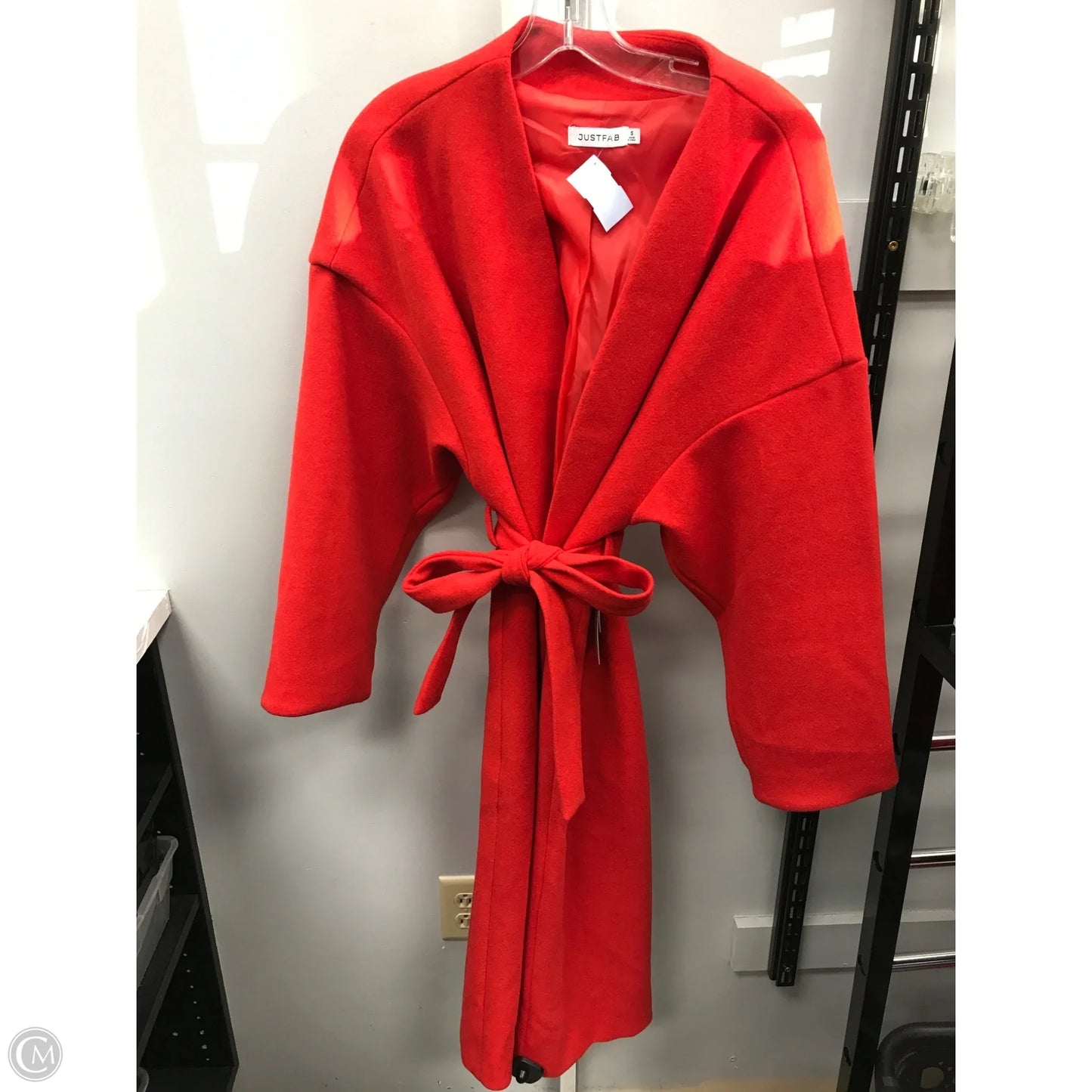 Coat Other By Just Fab In Orange, Size: S