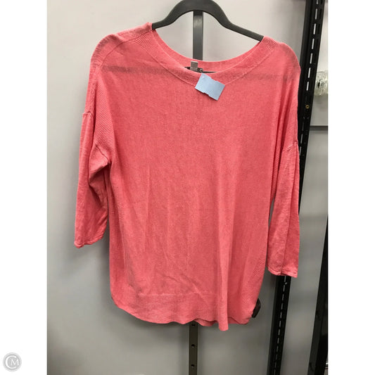 Top 3/4 Sleeve By J. Jill In Pink, Size: Lp