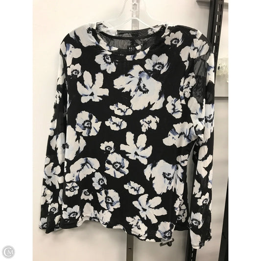 Top Long Sleeve By Inc In Floral Print, Size: Xl