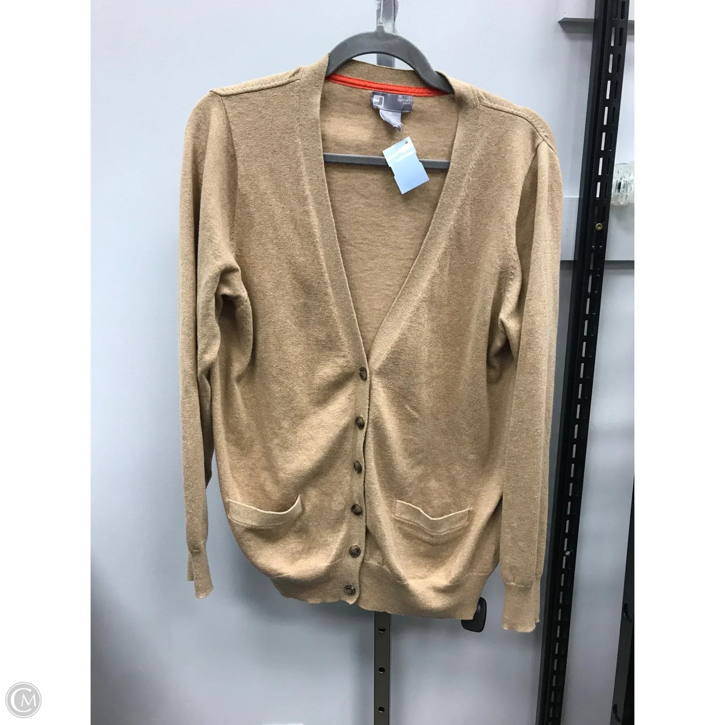 Sweater Cardigan By Jcp In Beige, Size: Xl