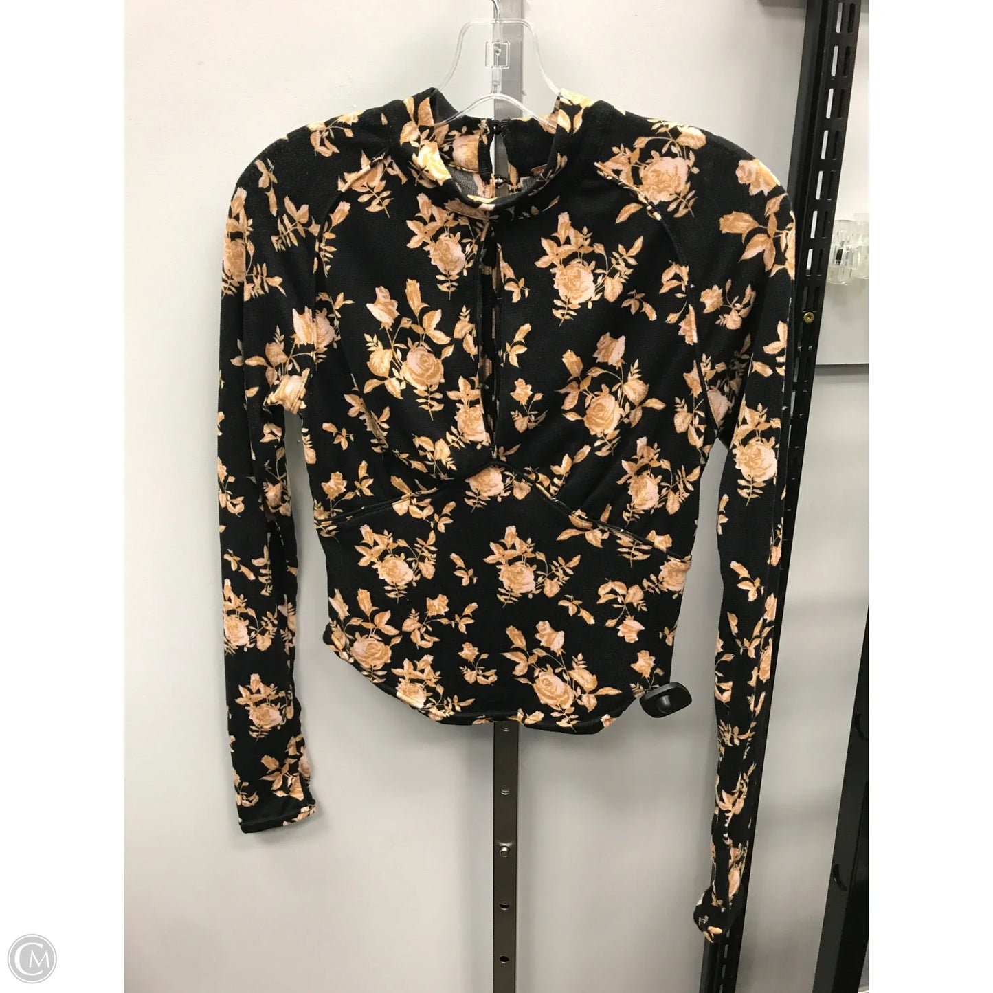 Top Long Sleeve By Free People In Floral Print, Size: Xs