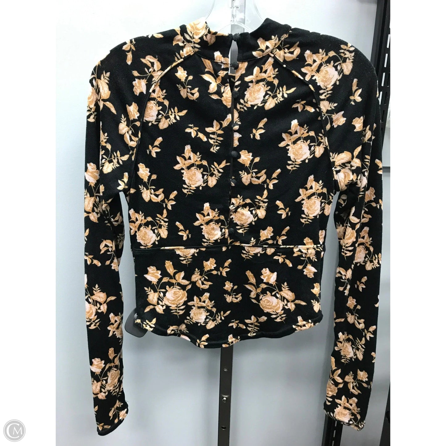 Top Long Sleeve By Free People In Floral Print, Size: Xs