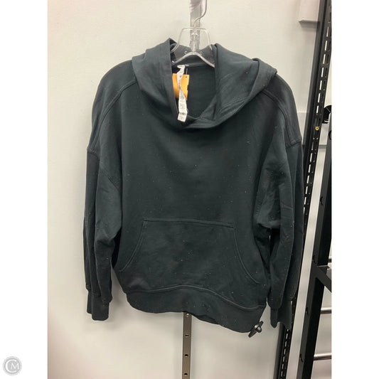 Athletic Top Long Sleeve Hoodie By Lululemon In Black, Size: 4
