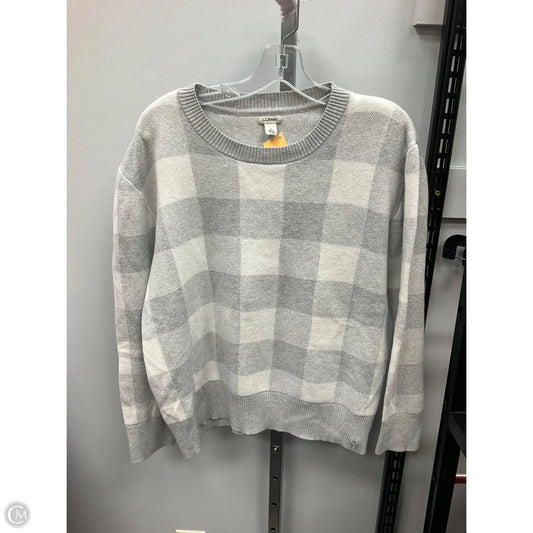 Sweater By L.l. Bean In Checkered Pattern, Size: L
