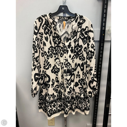 Dress Casual Short By Zara In Black & Cream, Size: Xl