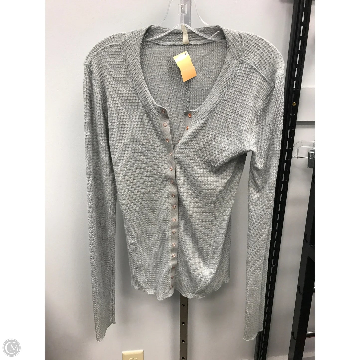 Top Long Sleeve By Free People In Grey, Size: L