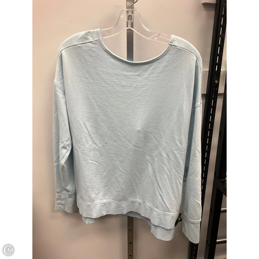 Athletic Top Long Sleeve Crewneck By Sweaty Betty In Blue, Size: M