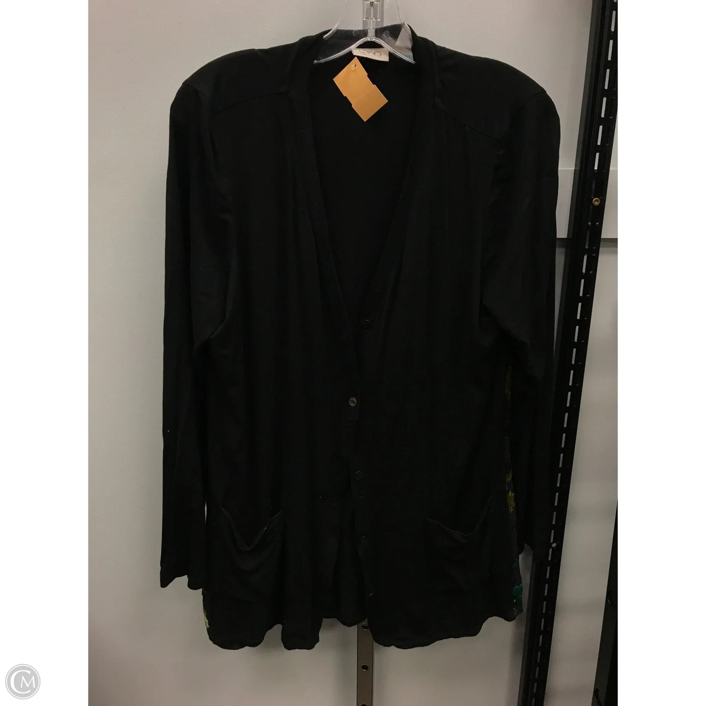 Cardigan By Logo In Black, Size: L