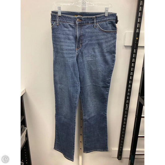 Jeans Straight By Lee In Blue Denim, Size: 18