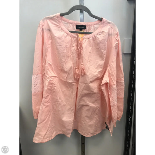Top Long Sleeve By Lane Bryant In Pink, Size: 20
