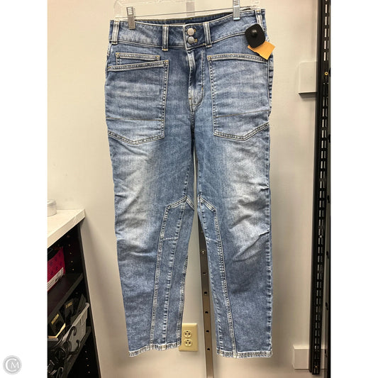Jeans Straight By Pilcro In Blue Denim, Size: 4