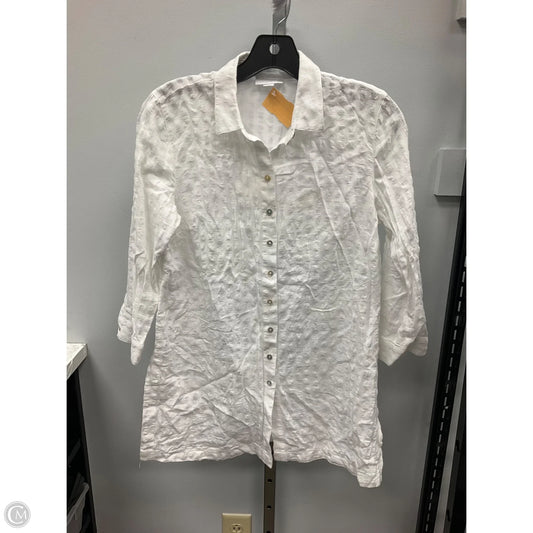 Top Long Sleeve By J. Jill In White, Size: Xs