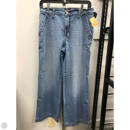 Jeans Wide Leg By Scoop In Blue Denim, Size: 4