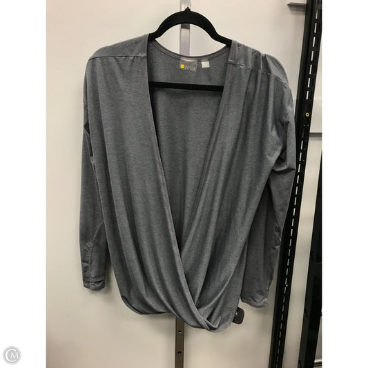 Athletic Top Long Sleeve Crewneck By Zella In Grey, Size: S