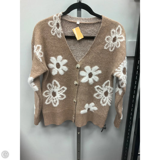 Sweater Cardigan By Cmf In Tan, Size: Xs