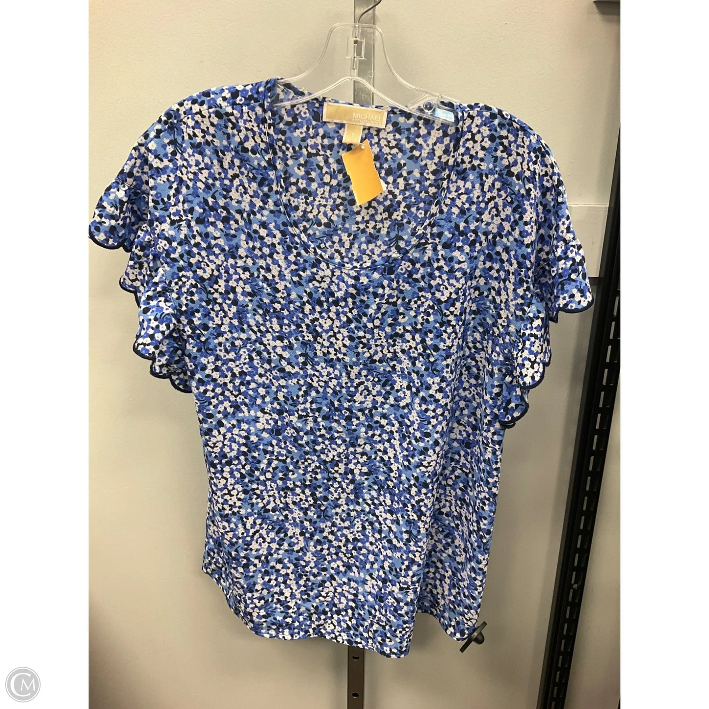 Top Short Sleeve By Michael By Michael Kors In Blue, Size: S