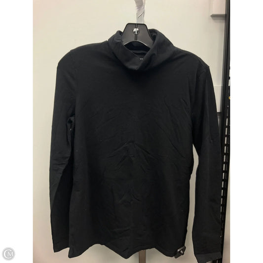 Top Long Sleeve Basic By Talbots In Black, Size: M