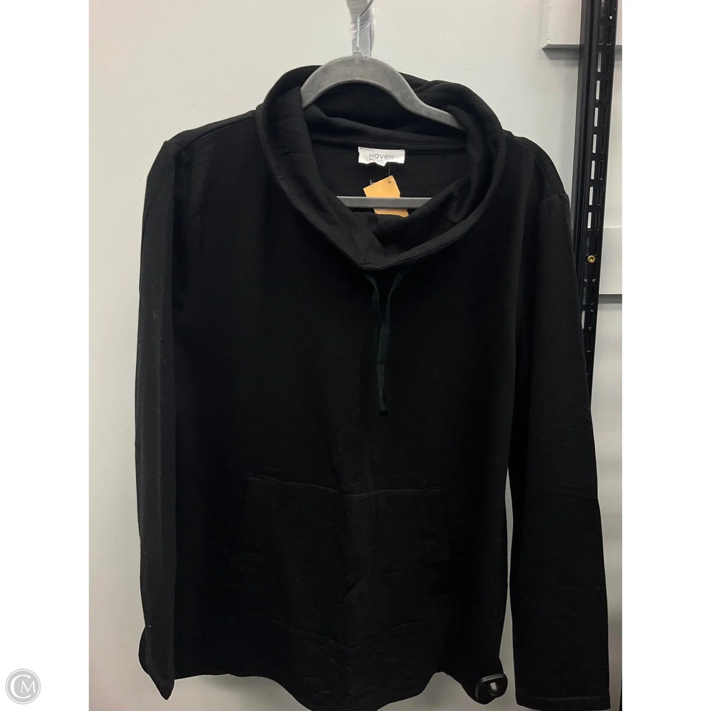 Top Long Sleeve By Haven In Black, Size: L